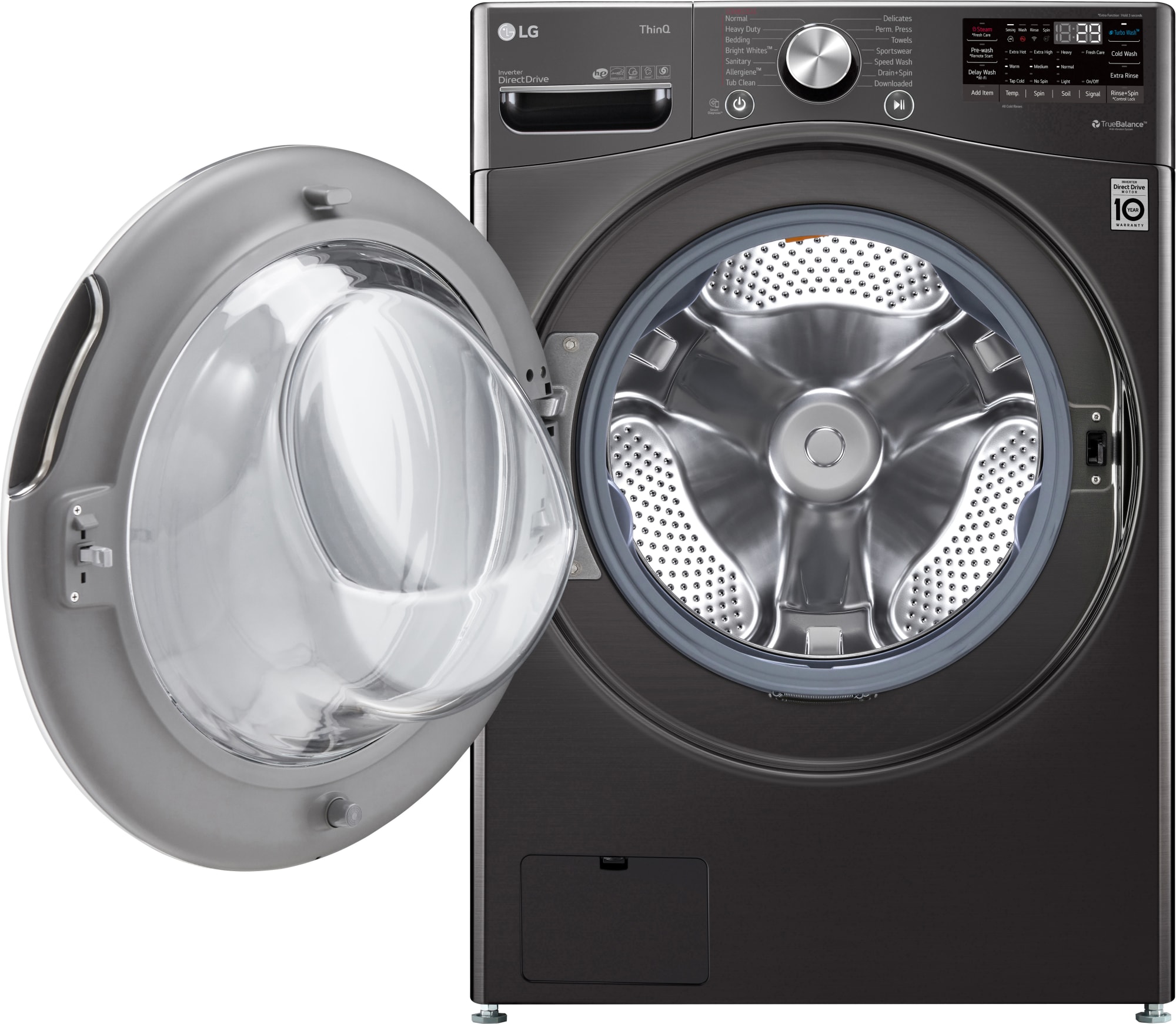 LG WM4200HBA 27 Inch Front Load Smart Washer with 5.0 Cu. Ft. Capacity, DialACycle