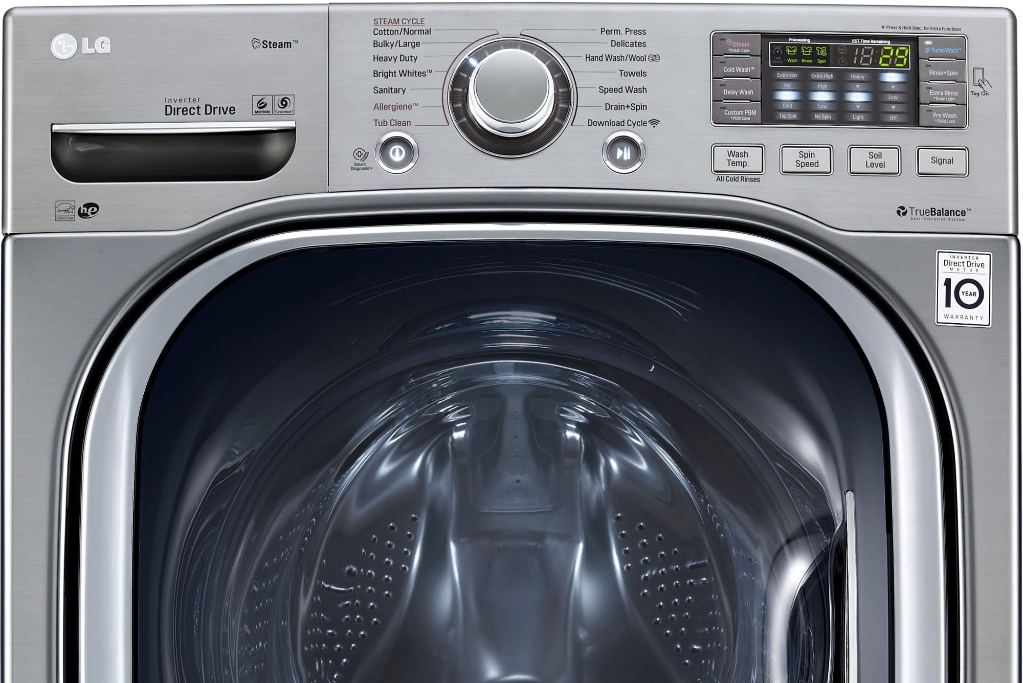 LG WM4270HVA 27 Inch 4.5 cu. ft. Front Load Washer with 14 Wash Cycles