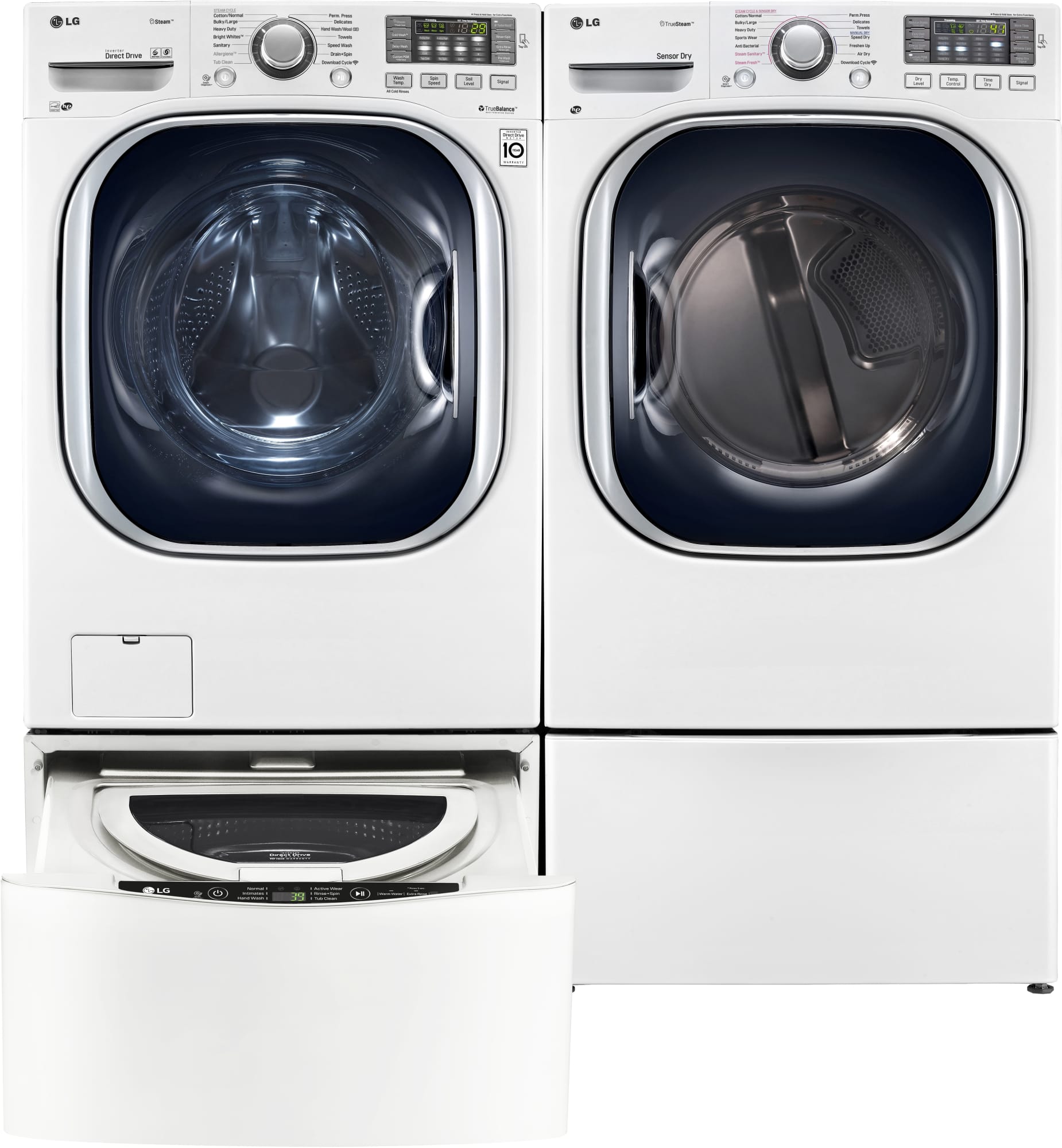 LG WM4270HWA 27 Inch 4.5 cu. ft. Front Load Washer with 14 Wash Cycles, 1,300 RPM, Steam