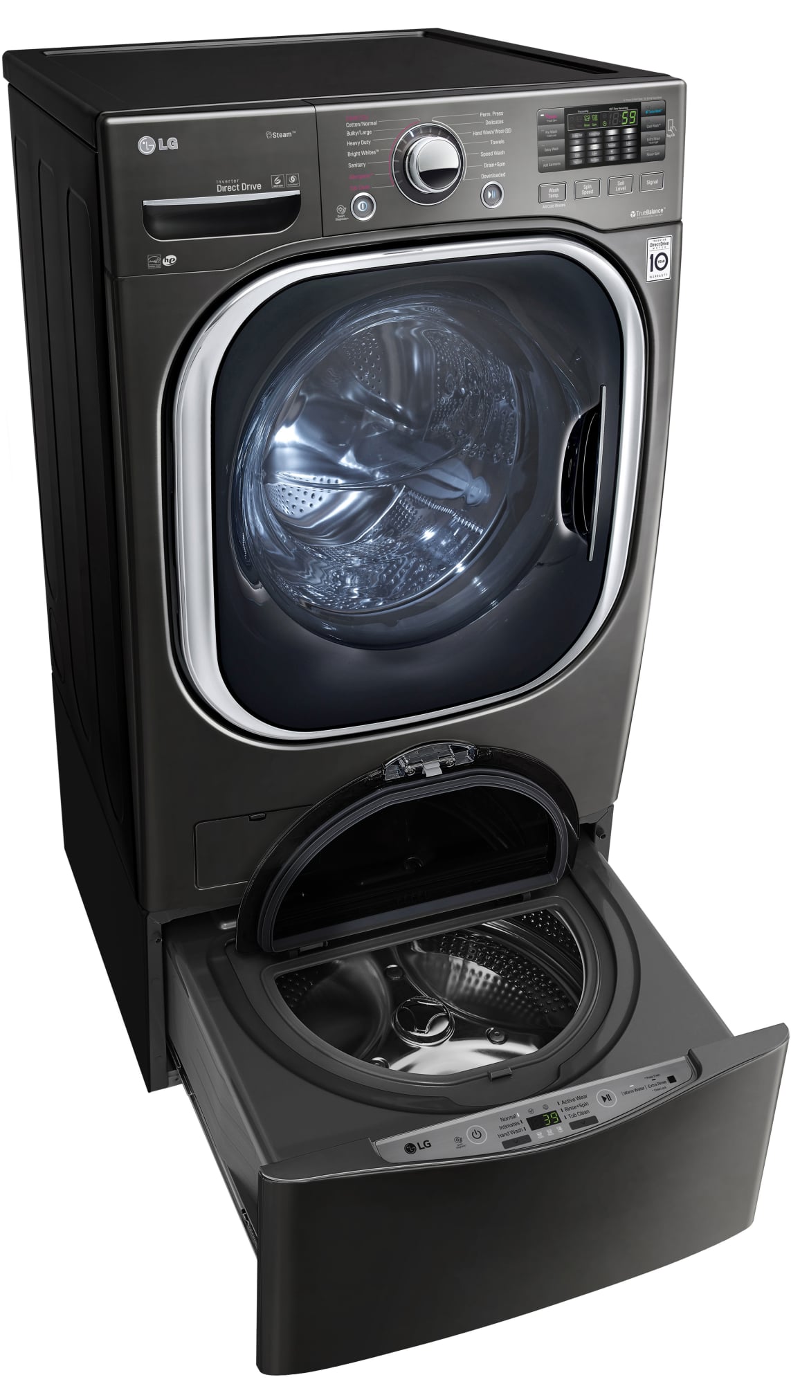 LG WM4370HKA 27 Inch Front Load Washer with 4.5 cu. ft. Capacity, 14 Wash Programs, Steam