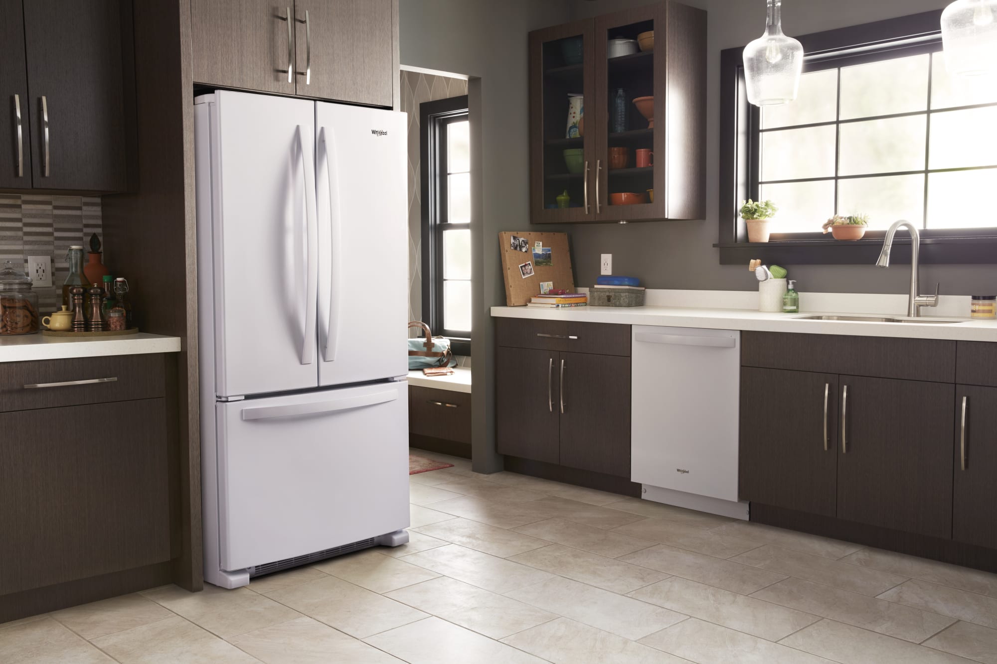 Whirlpool WRF532SMHW 33 Inch French Door Refrigerator with 22 Cu. Ft