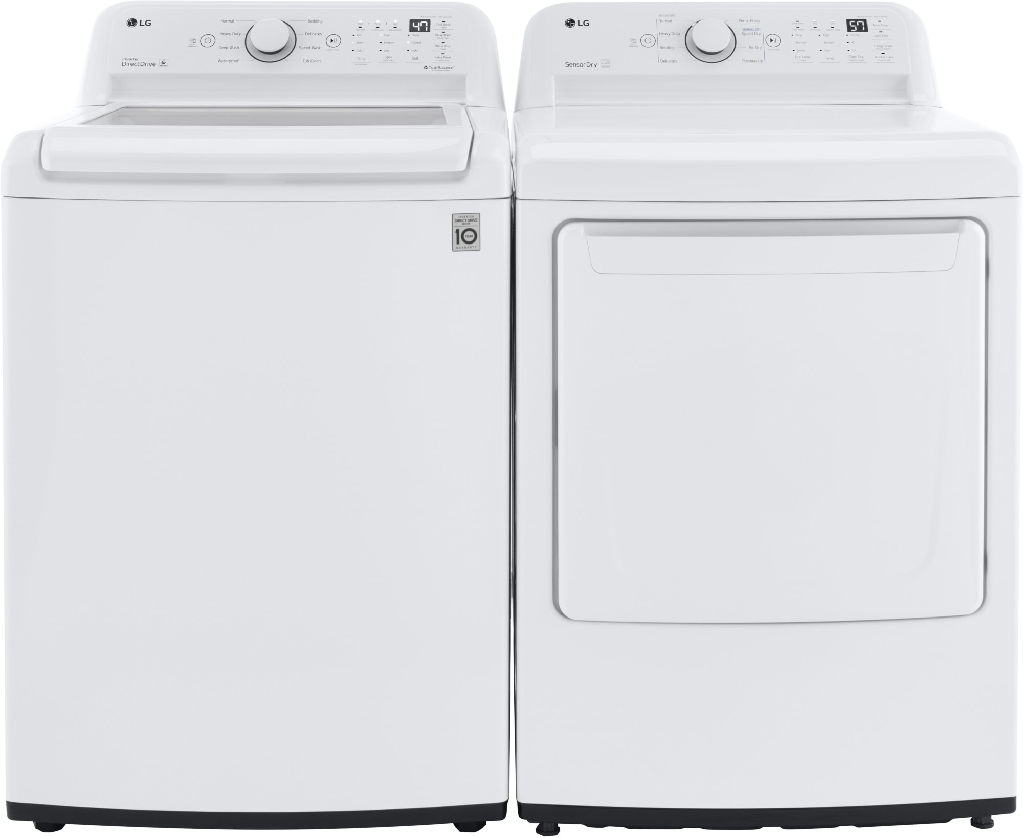 LG DLG7001W 27 Inch Gas Dryer with 7.3 Cu. Ft. Capacity, 8 Dryer