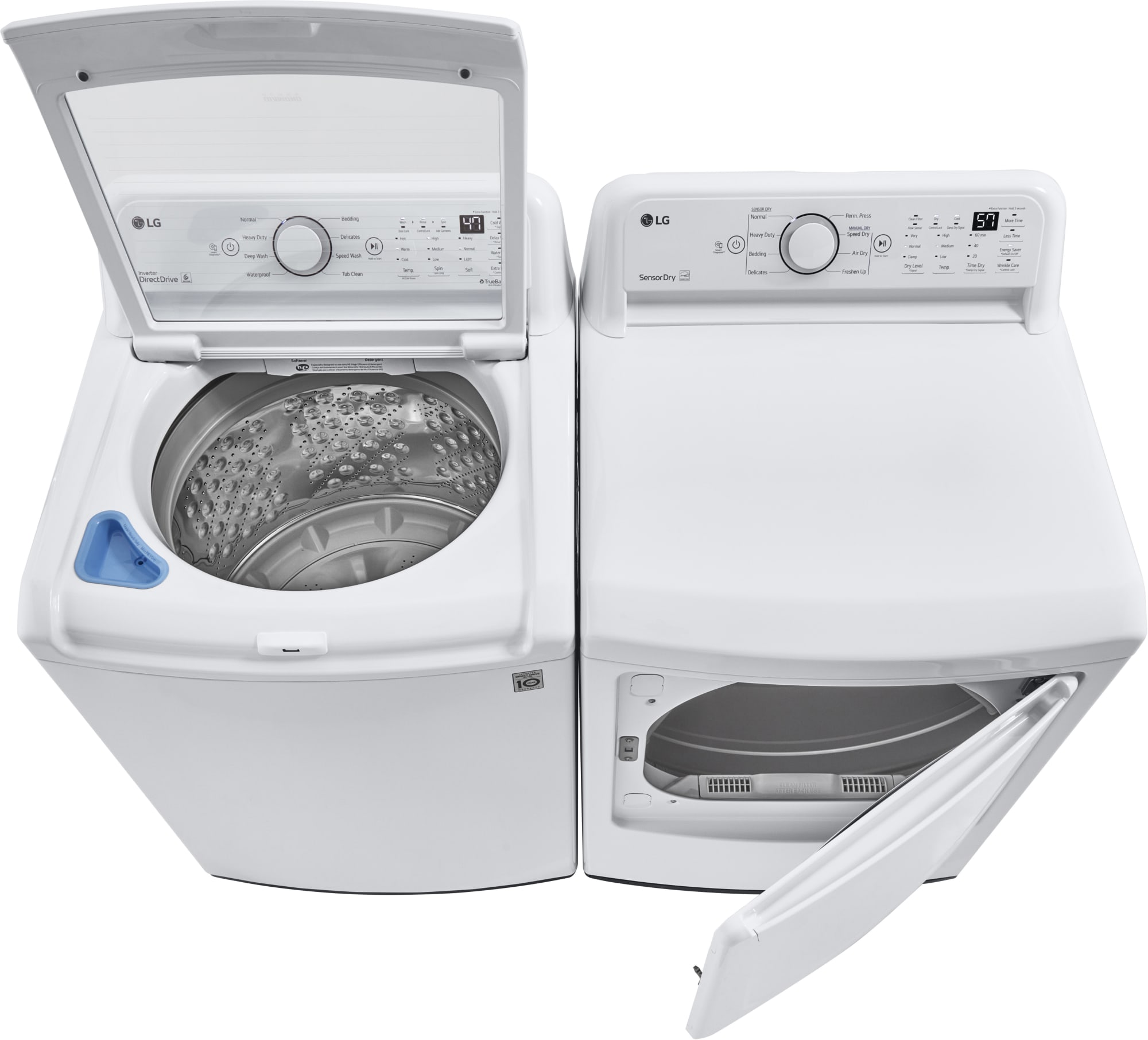 LG DLG7001W 27 Inch Gas Dryer with 7.3 Cu. Ft. Capacity, 8 Dryer