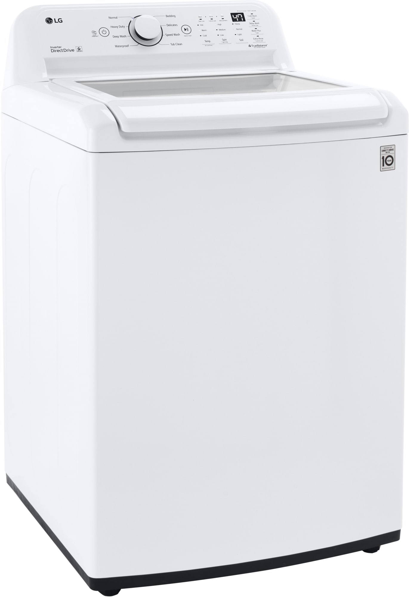LG WT7000CW 27 Inch Top Load Washer with 4.5 Cu. Ft. Capacity, 8 Wash