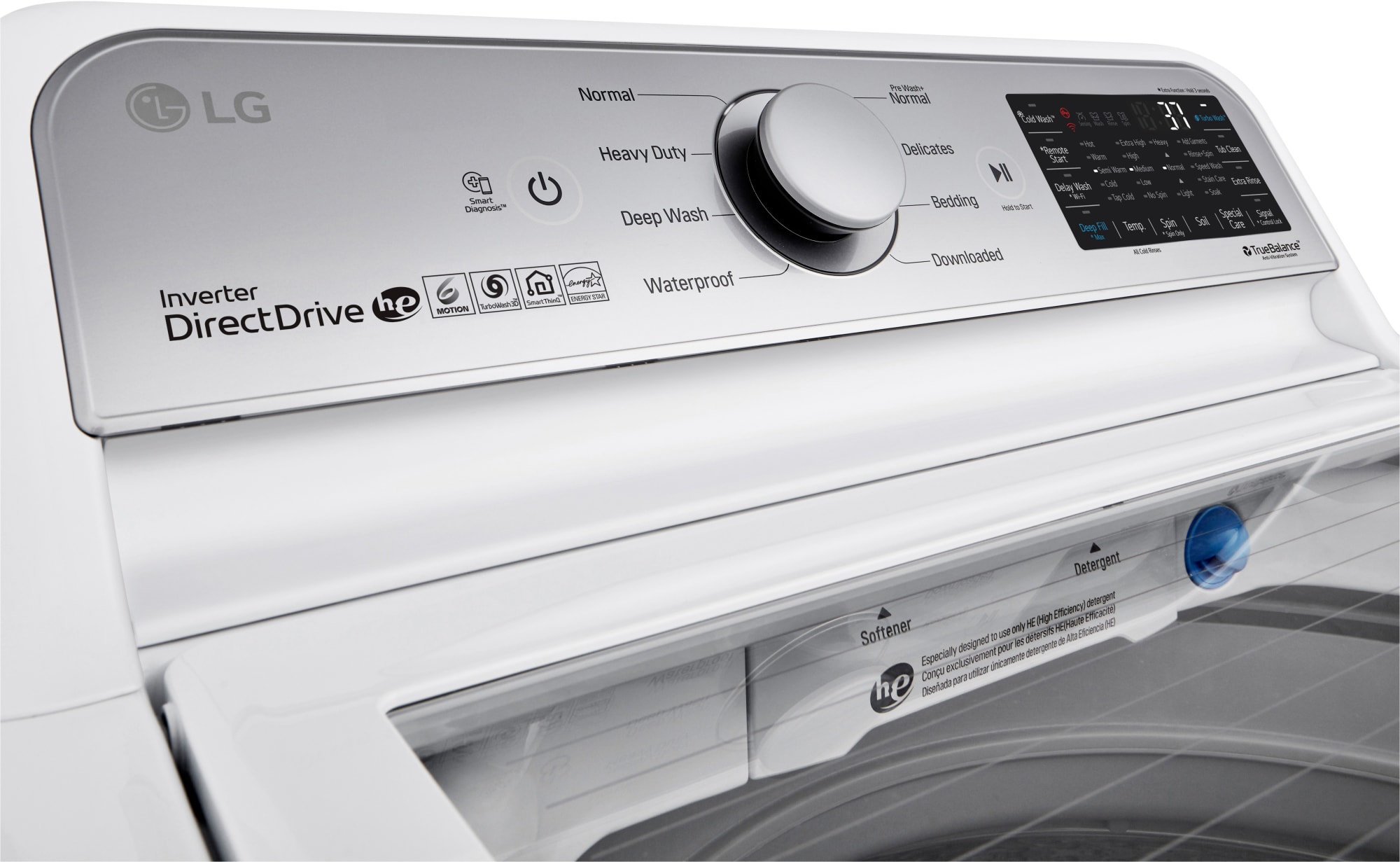 LG WT7305CW 27 Inch Top Load Smart Washer with 4.8 Cu. Ft. Capacity, 4