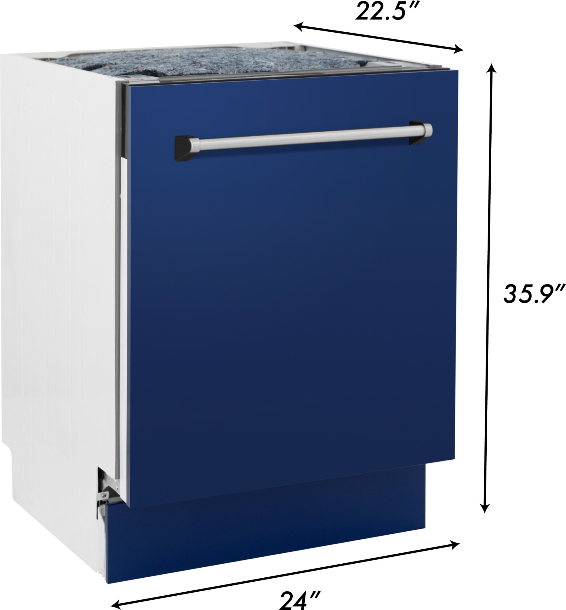 ZLINE DWVBG24 24 Inch Fully Integrated Dishwasher with 15 Place