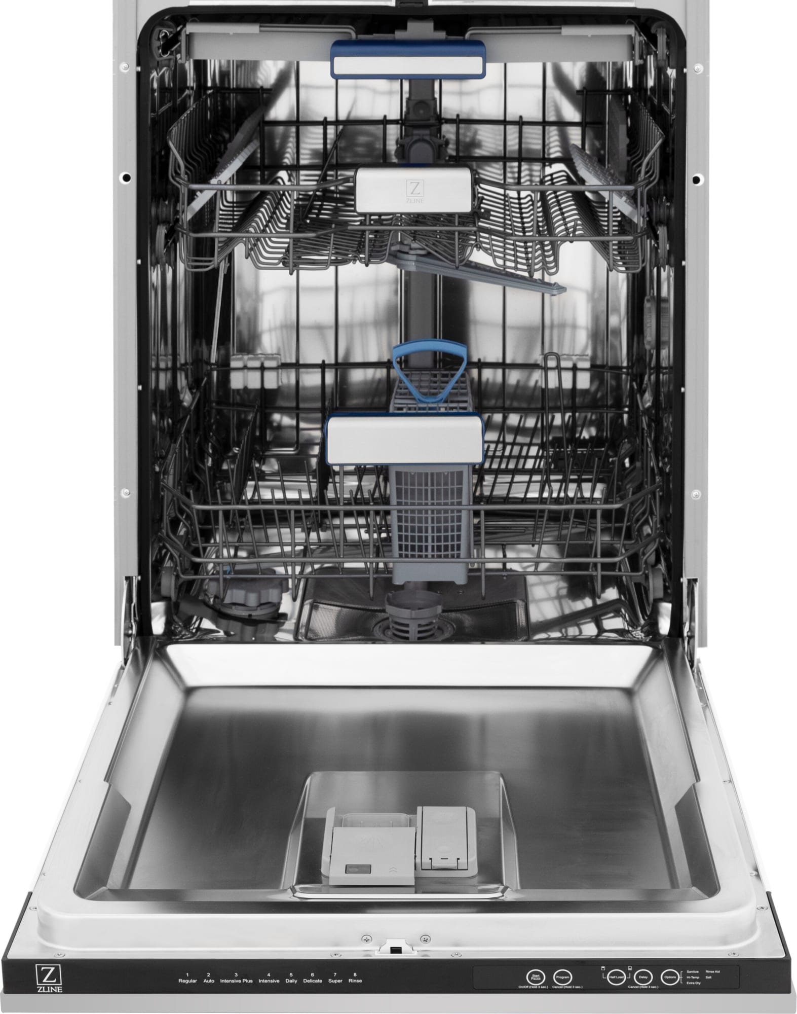 ZLINE DWV30424 24 Inch Fully Integrated Dishwasher with 15 Place Settings, 8 Wash Cycles, 3rd