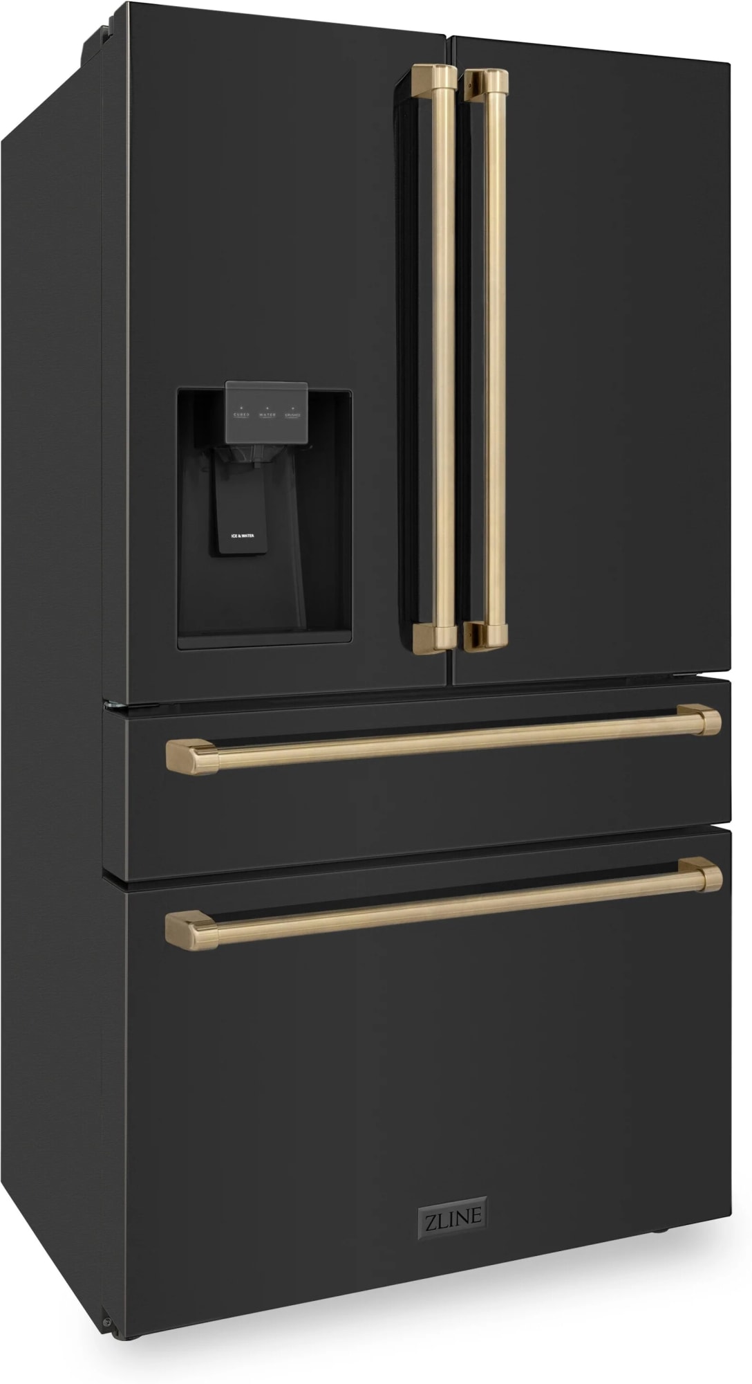 ZLINE RFMZW36BSCB 36 Inch 4Door Freestanding French Door Refrigerator