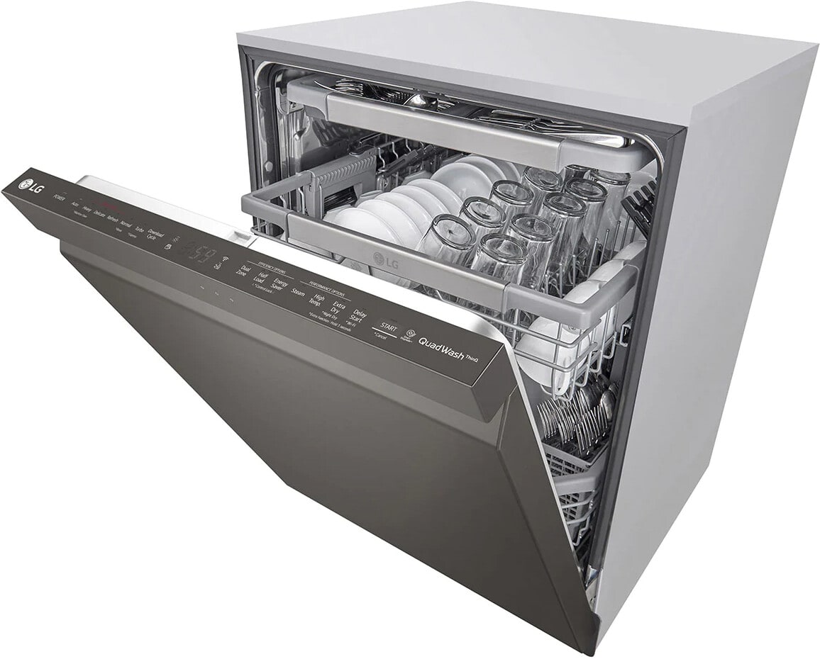 LG LDP6810BD 24 Inch Fully Integrated Smart Dishwasher with 15 Place