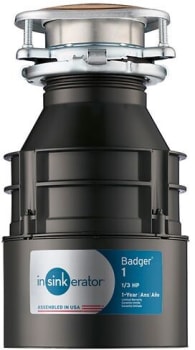 InSinkErator Badger Series BADGER1WC - Continuous Feed Food Waste Disposer with Dura-Drive® 1/3 HP Heavy Duty Motor