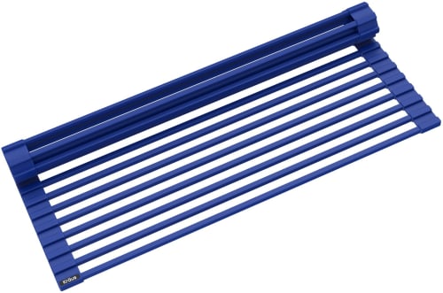 Kraus KRM10DB - Multipurpose Over-Sink Roll-Up Dish Drying Rack in Dark Blue