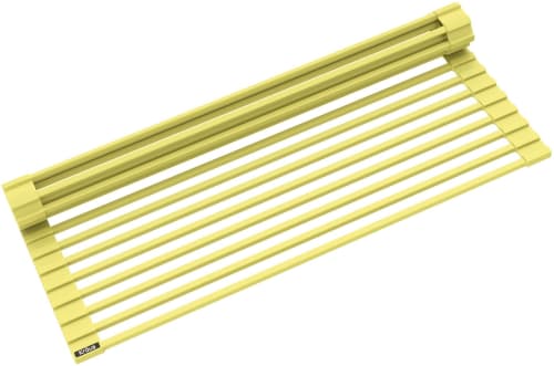 Kraus KRM11YL - Multipurpose Workstation Sink Roll-Up Dish Drying Rack in Yellow