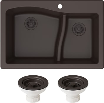 Kraus Quarza Series KGD442BROWNPST1BR - Front View