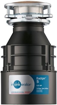 InSinkErator Badger Series BADGER5WC - Continuous Feed Food Waste Disposer with Dura-Drive® 1/2 HP Heavy Duty Motor