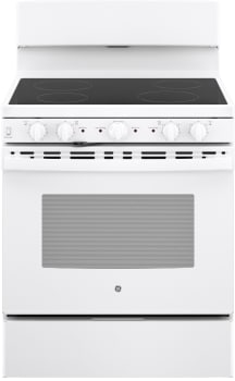 GE JB480DYWW - 30 Inch Freestanding Electric Range with 4 Radiant Smoothtop Burners