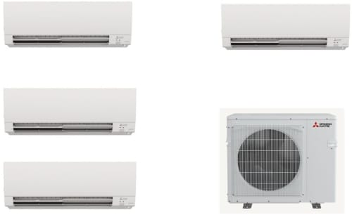 Mitsubishi Electric MIT48KMULTI6HEAD - 48,000 BTU Mini Split System