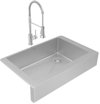 Elkay ECTRUF30179RFCC - 20 1/4 Single Bowl Farmhouse Sink & Faucet Set