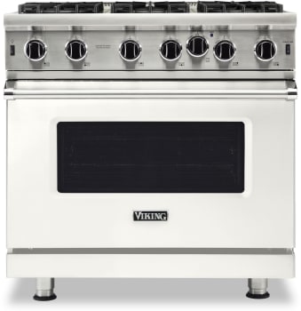 Viking 5 Series VGIC53626BPW - 36 Inch Open Burner Natural Gas Range