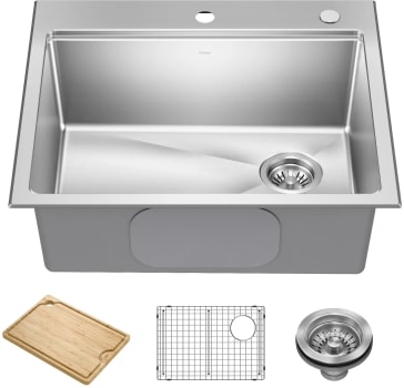Kraus Fairlane KWT61125 - 25 Inch Drop In / Top Mount Workstation Single Bowl