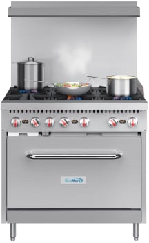 Koolmore KMCR36NG - 36 Inch Commercial Range