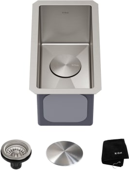 Kraus Standart PRO Series KHU10110 - 10 Inch Undermount Single Bowl Stainless Steel Kitchen Sink