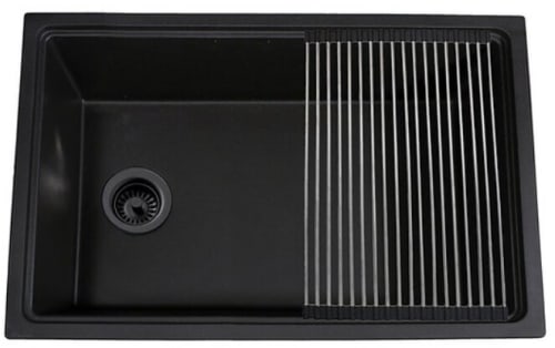 Nantucket Sinks PR3019PSBL - 30 Inch Dualmount Workstation Sink