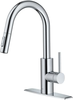 Kraus Oletto Series KPF2620CH - Pull-Down Single Handle Kitchen Faucet with QuickDock Top Mount Installation Assembly in Chrome
