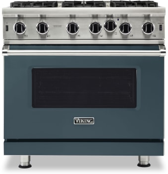 Viking 5 Series VGIC53626BSQLP - 36 Inch Open Burner Liquid Propane Range