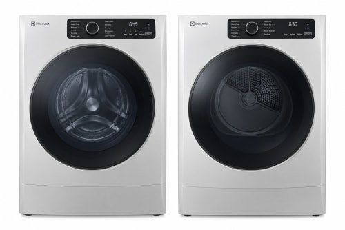 LG LGWADRGS9001 - Side-by-Side Washer & Dryer Set with Smart Front Load Washer and Gas Dryer in Platinum Steel
