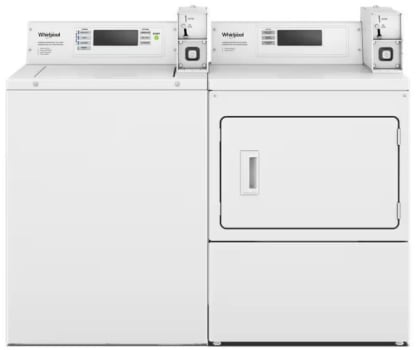 Whirlpool WHWADRGJQ2779 - Side-by-Side Washer & Dryer Set with Top Load Washer & Gas Dryer in White