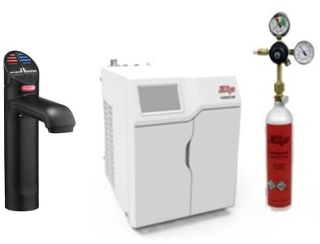 Zip CLASSICCS120VMB - HydroTap Chilled, Sparkling for Residential and Small Commercial - Kitted Base Module with 1.5 lb CO2 and Regulator with Classic Tap - Matte Black