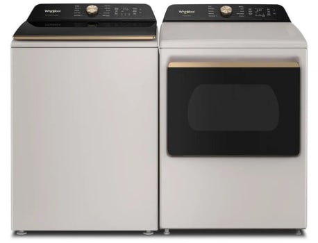 Whirlpool WHWADRGTL8507 - Side-by-Side Washer & Dryer Set with Top Load Washer and Gas Dryer in Fresh Linen