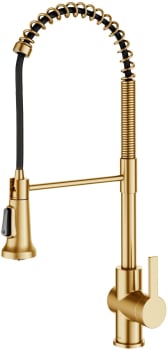 Kraus Britt™ Series KPF1691BB - Britt™ Commercial Style Pull-Down Single Handle Kitchen Faucet in Brushed Brass
