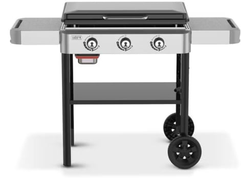 Weber 1501005 - Slate Rust-Resistant Griddle with Carbon Steel Cooktop