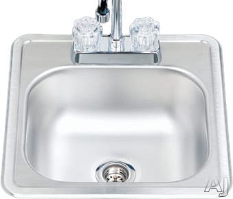 15156bs1 15 Inch Top Mount Single Bowl Stainless Steel Bar Sink