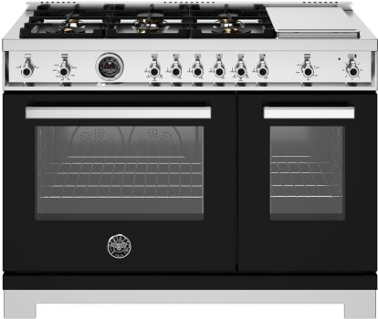 Bertazzoni Professional Series PRO486BTFGMNET - 48 Inch Freestanding Gas Range in Front View