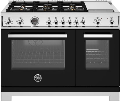 Bertazzoni Professional Series PRO486BTFEPNET - 48 Inch Freestandig Dual Fuel Range in Front View