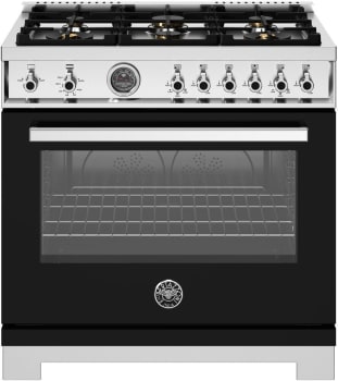 Bertazzoni Professional Series PRO366BCFGMNET - 36 Inch Freestanding Gas Range in Front View