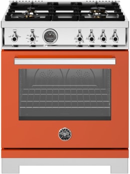 Bertazzoni Professional Series PRO304BFGMART - 30 Inch Freestanding Gas Range with 4 Sealed Burners in Front View