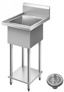 Kraus Standart PRO Series KHS23119 - 19 Inch Stainless Steel Laundry Utility Sink