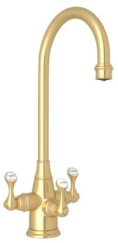 Rohl Perrin and Rowe Georgian Series U1220LSSEG2 - 3-Lever Bar & Food Prep Faucet