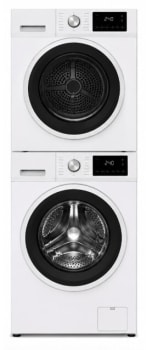 Element ETWADREBW45271 - Stacked Washer & Dryer Set with Front Load Washer and Electric Dryer in White