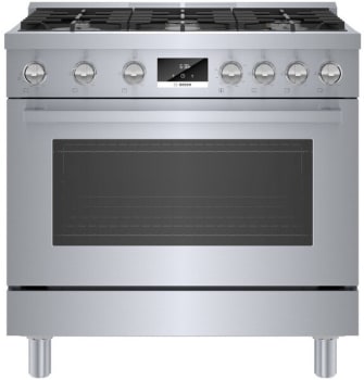 Bosch 800 Series HGS8655UC - 800 Series Gas Freestanding Range 36'' Stainless Steel