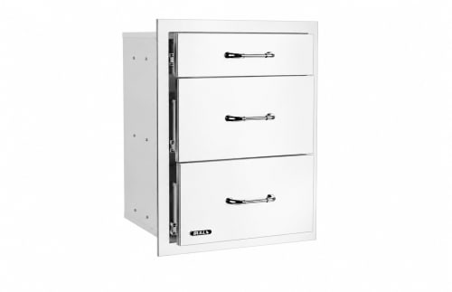 Bull 58120 - 16 Inch Stainless Steel Triple Drawer System