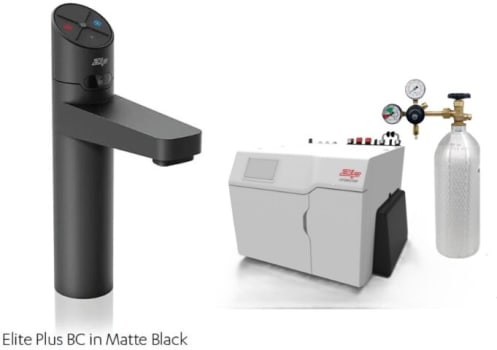 Zip ELITEPLUSBCS240VMB - HydroTap Boiling, Chilled, Sparkling for Large Commercial - Kitted Base Module with 5 lb CO2 and Regulator with Elite Plus Tap - Matte Black