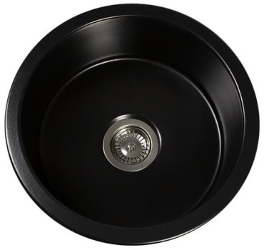 Nantucket Sinks HYANNIS18MB - 18 Inch Fireclay Round Bar/ Prep Sink
