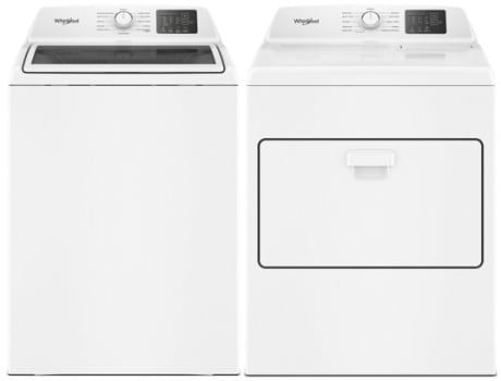 Whirlpool WHWADRGSW4300 - Side-by-Side Washer & Dryer Set with Top Load Washer & Gas Dryer in White