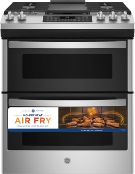 GE JGSS86SPSS - 30 Inch Slide-In Double Oven Gas Range