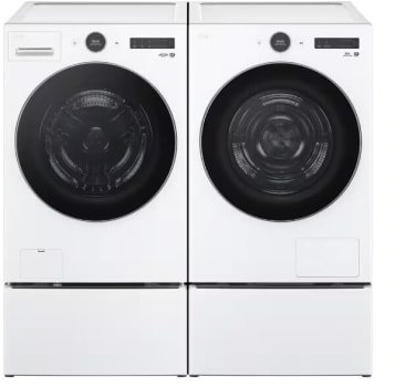 LG LGWADREWA55002 - Side by Side on Pedestal Washer & Dryer Set