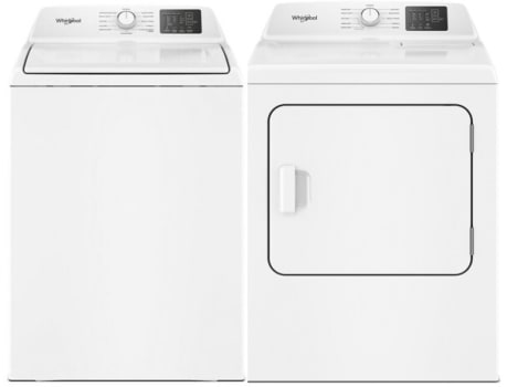 Whirlpool WHWADRGSW4100 - Side-by-Side Washer & Dryer Set with Top Load Washer & Gas Dryer in White